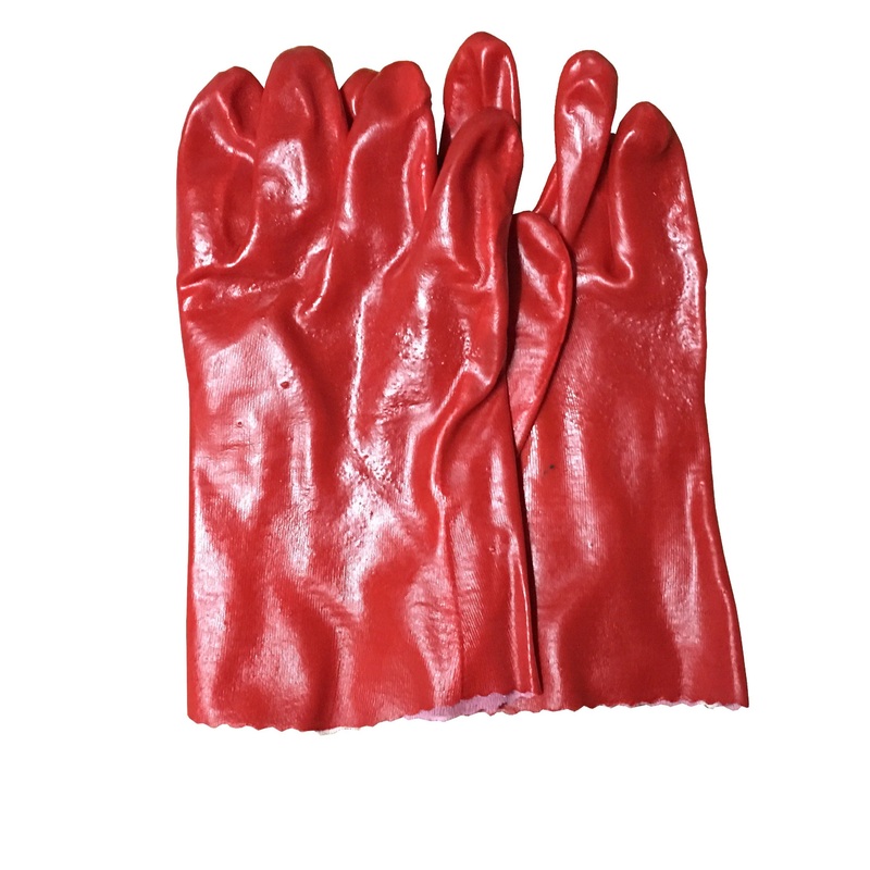 Red Rubber Glove 10" | Model : GLOVE-RD10