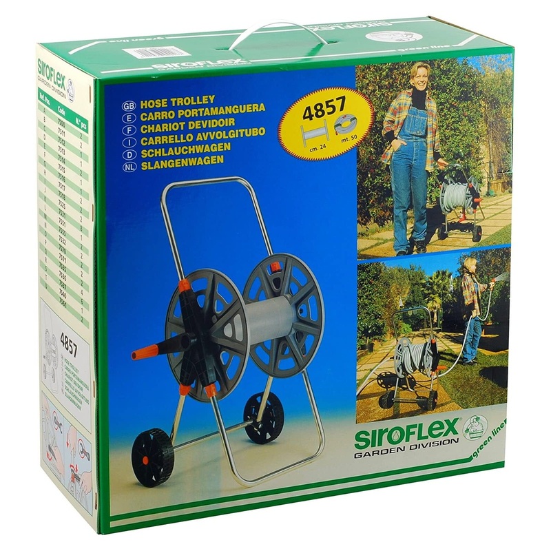 Siroflex Hose Trolley 50m Capacity - Polyprop/Aluminium 4857