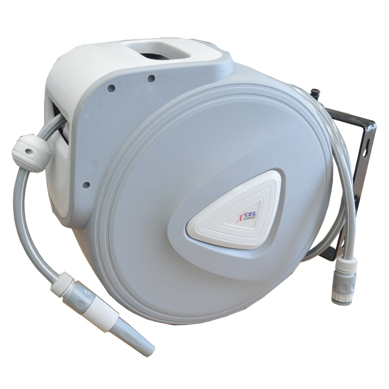 Xcel Hose Reel Wall Mounted Auto Retract with Hose 30m