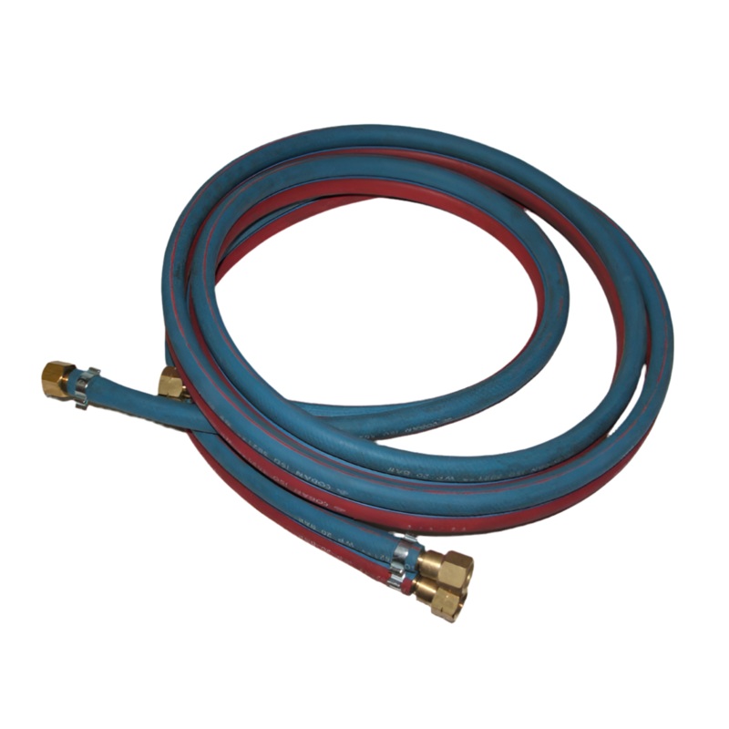Hose Set Twin Oxygen/Acetylene 20mtr x 10mm Dia Fitted HCV 10mm [1408]