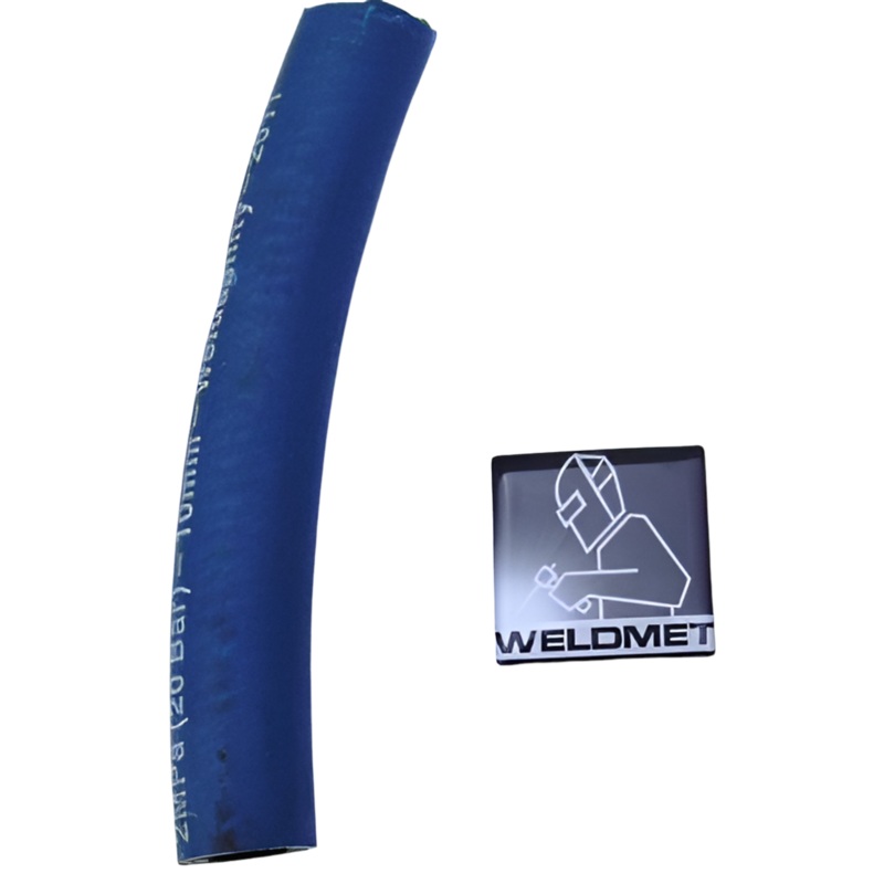 Hose Single Bore 10mm Dia Rubber Hose Blue Oxygen [1425]