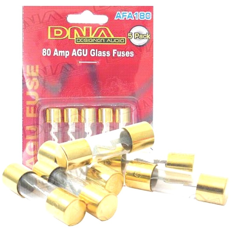 Agu Fuses 80 Amp Gold Fuse (5 Pack)