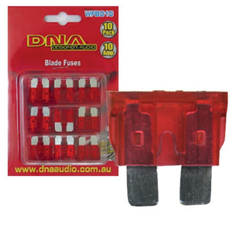 Blade Fuses Standard 10 Amp Fuse Ato (10 Pack)