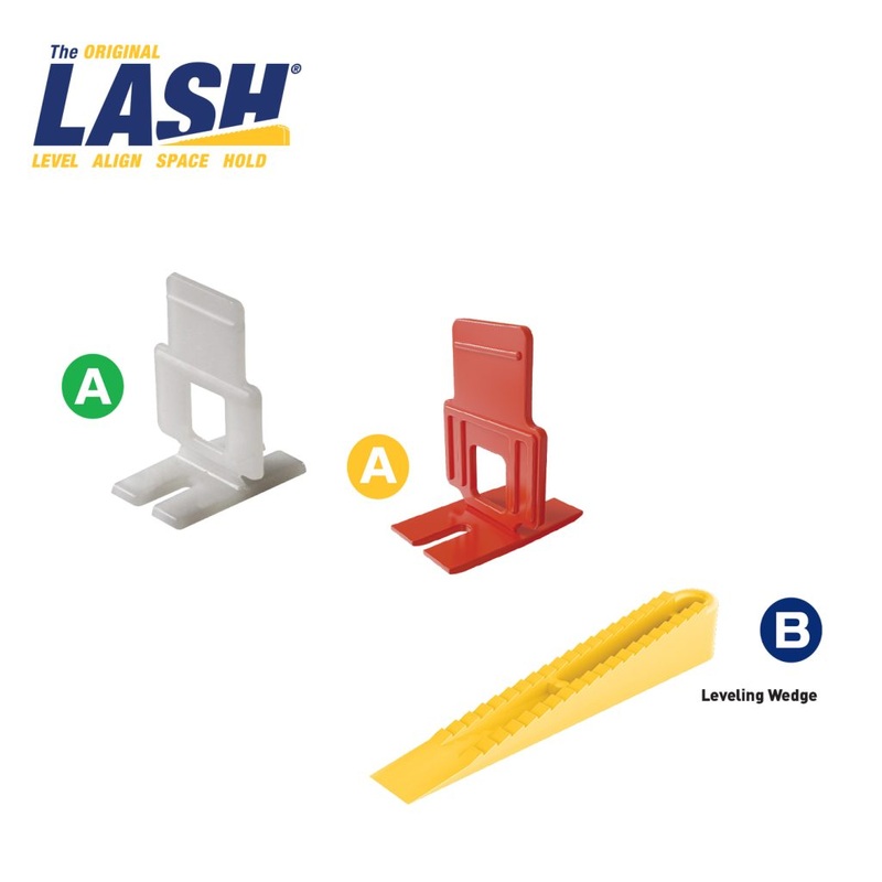 LASH 1/8 Flat Tile Leveling Clips, (300-Pack)