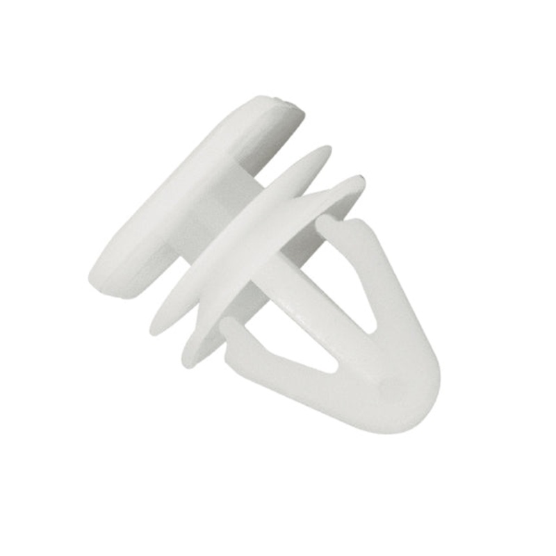 Universal Bumper Clip White 17mm X 12mm - 50Pc