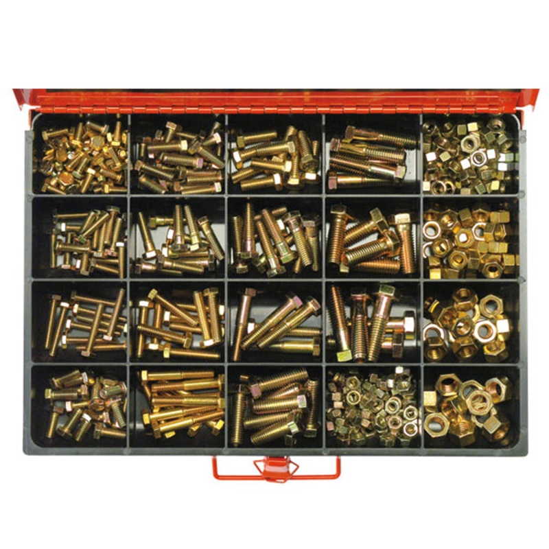 Champion Master Kit  370pc UNC Bolt, Set Screw & Nut Asst
