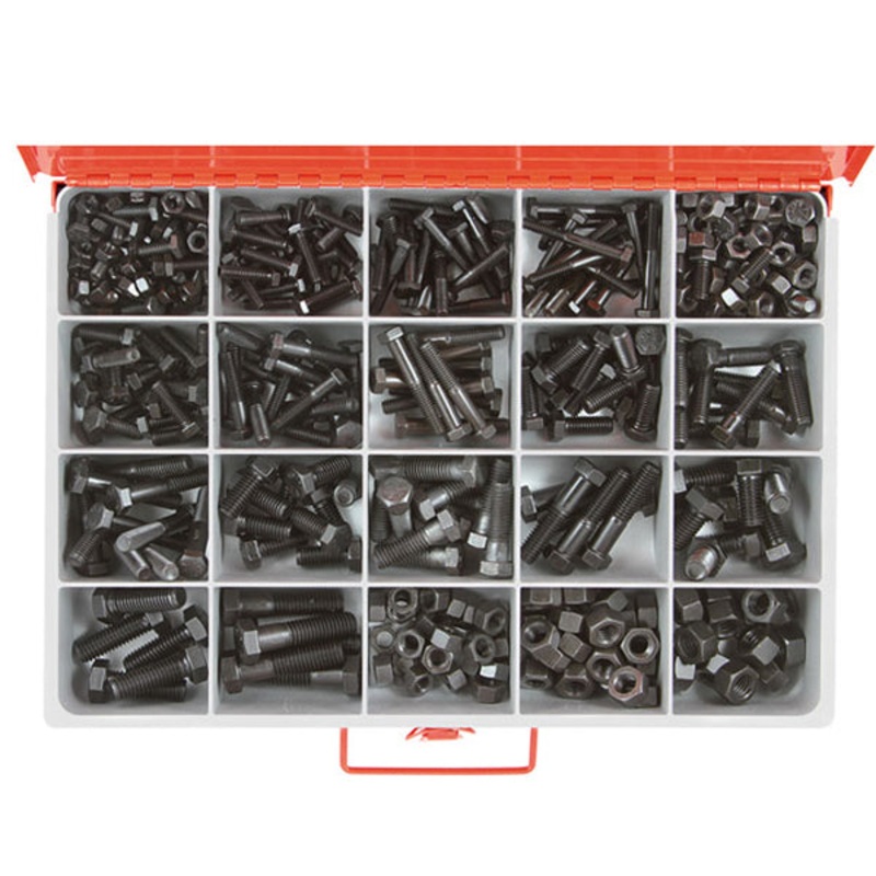 Champion Master Kit 393pc UNC Bolt & Nut Asst GR8