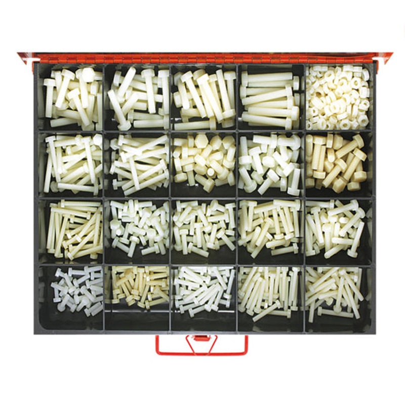 Champion Master Kit 565pc  Nylon Bolt & Nut Asst