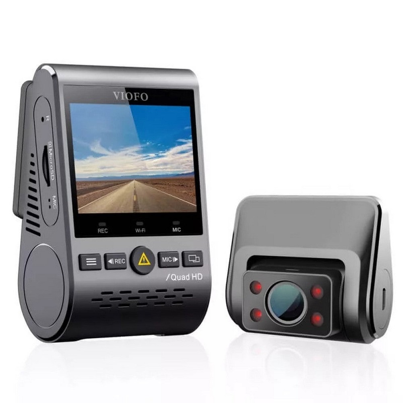 A129 Plus Duo Ir Front And Interior Dual Dash Cam With Gps & 2.4ghz Wi-Fi & Gps & Quad Hd 1440p+1080