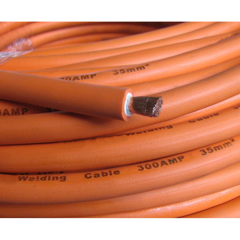 Metre Copper Welding Cable 35mm Sq. Orange Duoflex PVC Double Insulated (290 amp) [2245]