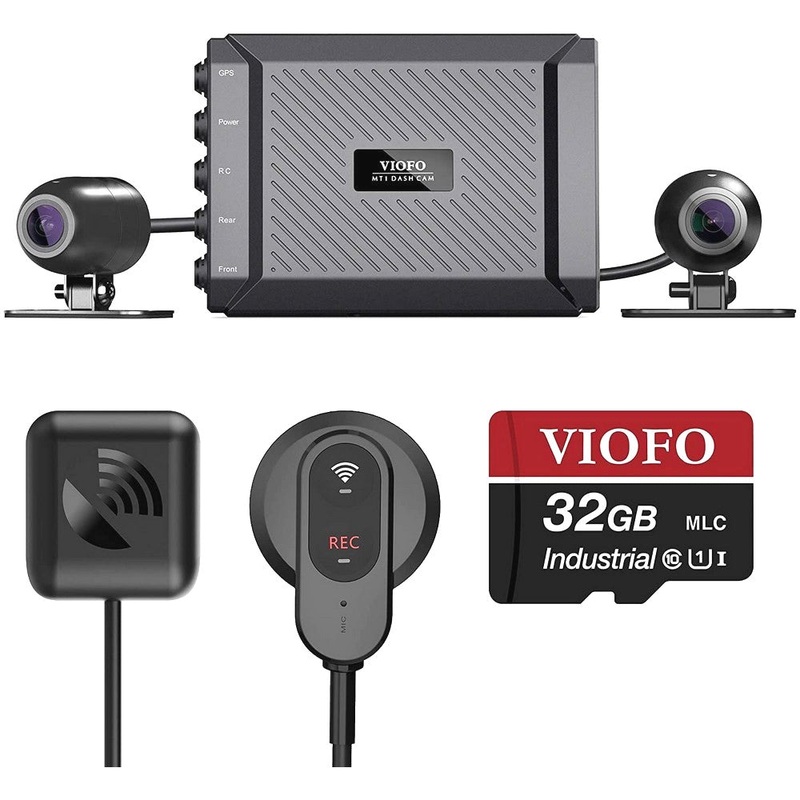 Viofo 1080p Motorcycle Dashcam Dual Channel F/R Wifi + Gps