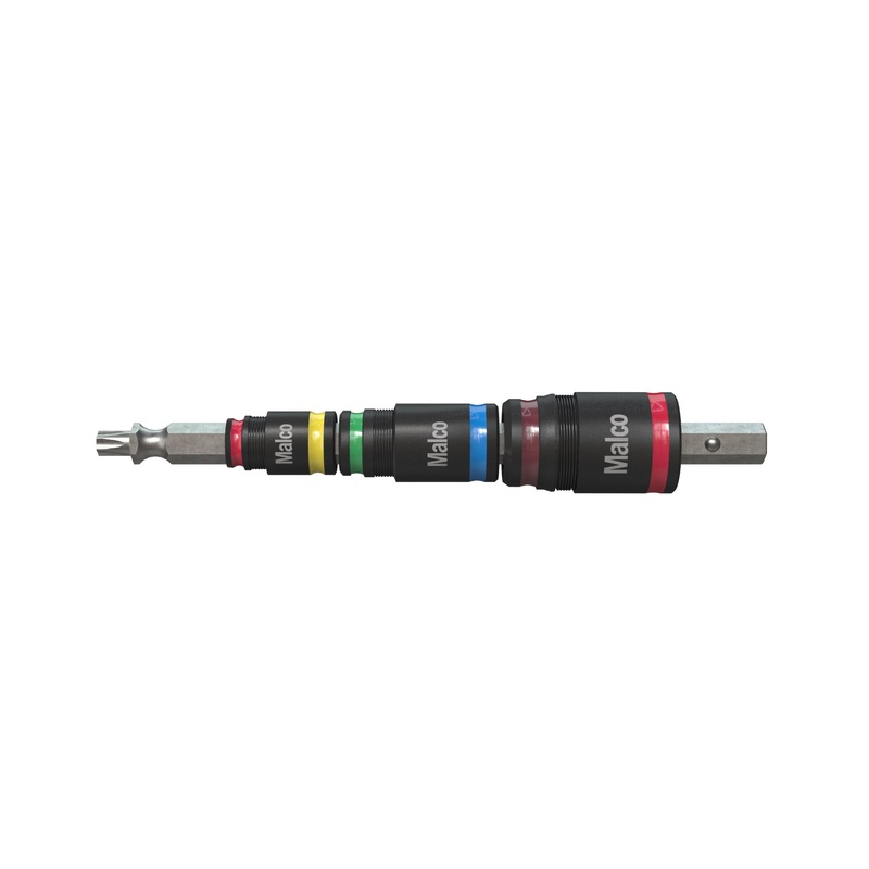 Malco MTT25 7-in-1 T25 C-RHEX Flip Bit Socket Set; Impact Rated