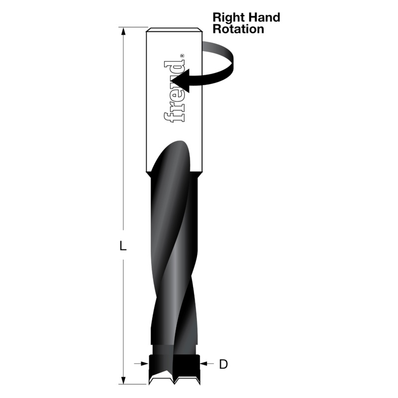 Freud BP70070R 7 mm (Dia.) Brad Point Bit