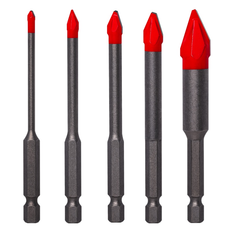 Diablo DMANSP1070S Diablo Hard Tile & Stone Carbide Tipped Drill Bit Set (5-Pieces)