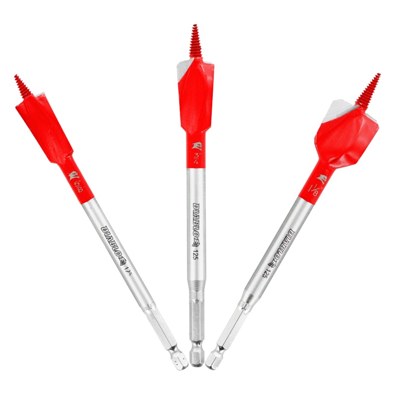 Diablo DSPD4910-S3 3 pc Demo Demon Spade Bit Set for Nail-Embedded Wood (3-Pieces)