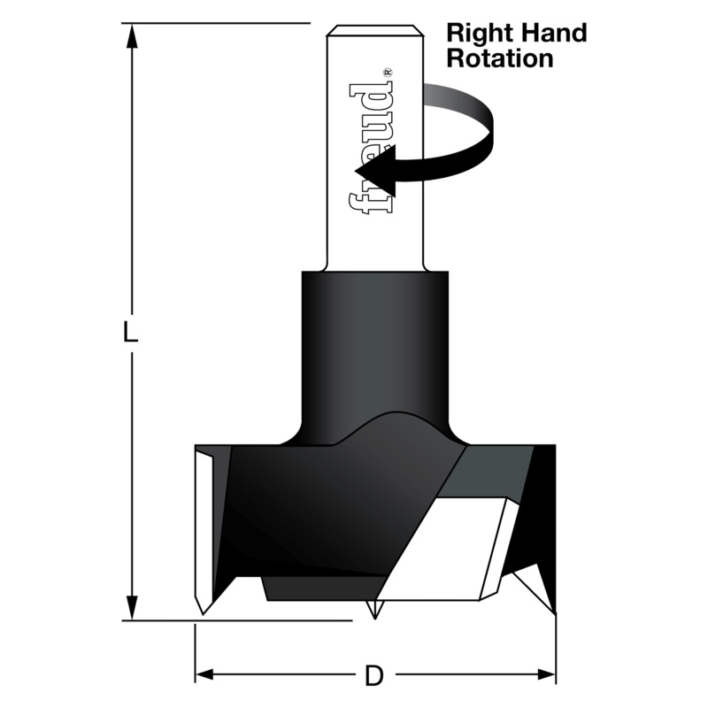 Freud CB20070R 20 mm (Dia.) Cylinder (Hinge) Bit