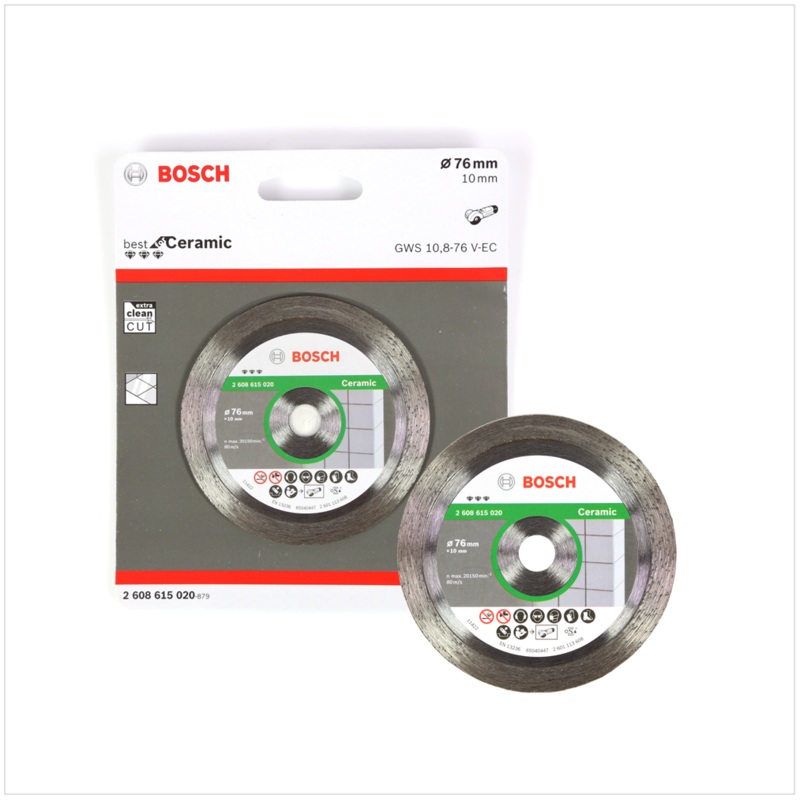Disco de corte diamantado Bosch para Cermica 76 mm para GWS 10.8-76 / 12V-76 (2608615020)