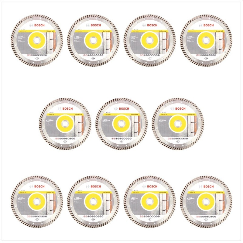 Juego de discos de corte diamantados Bosch de 10 230 x 22,23 estndar para turbo universal (2608602397)