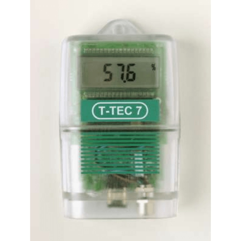 T-TEC 7-1C Combined Temperature and Humidity Data Logger (internal sensor for temp, fixed external for humidity)