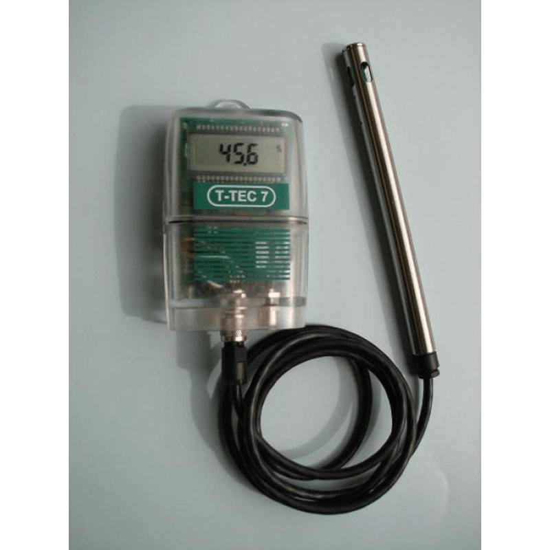 T-TEC 7-3C Combined Temperature and Humidity Data Logger with detachable sensor