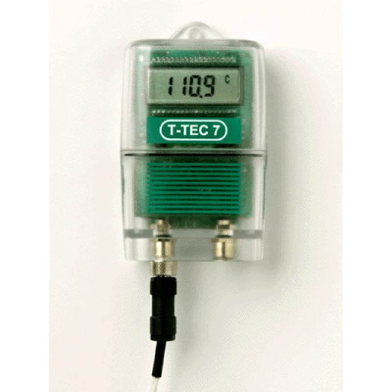 T-TEC 7-3P Data Loggers for Pt100 Sensor (3 temp ranges) with display