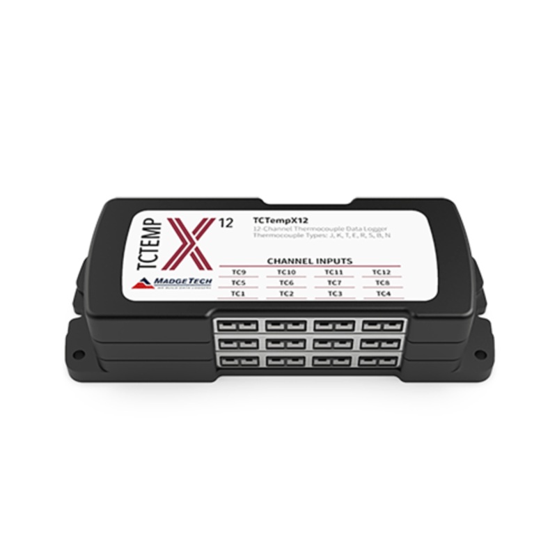 TCTempX 12-channel Thermocouple Temperature Data Logger