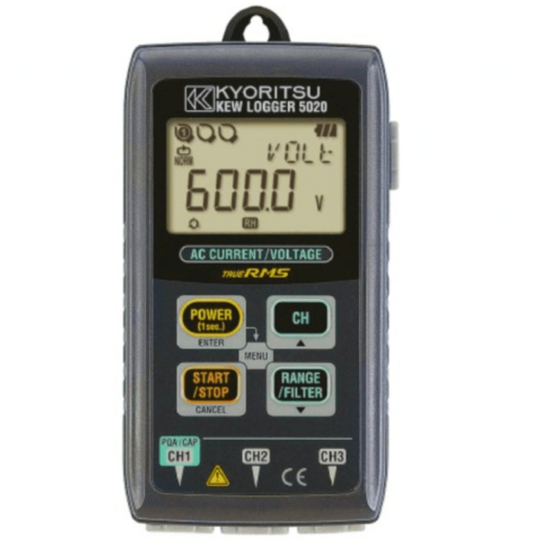 Kyoritsu 5020 TRMS 3-Channel Current / Voltage Data Logger