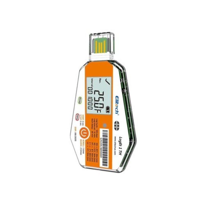 LogEt 1 TH Single Use PDF Temperature and Humidity Data Logger