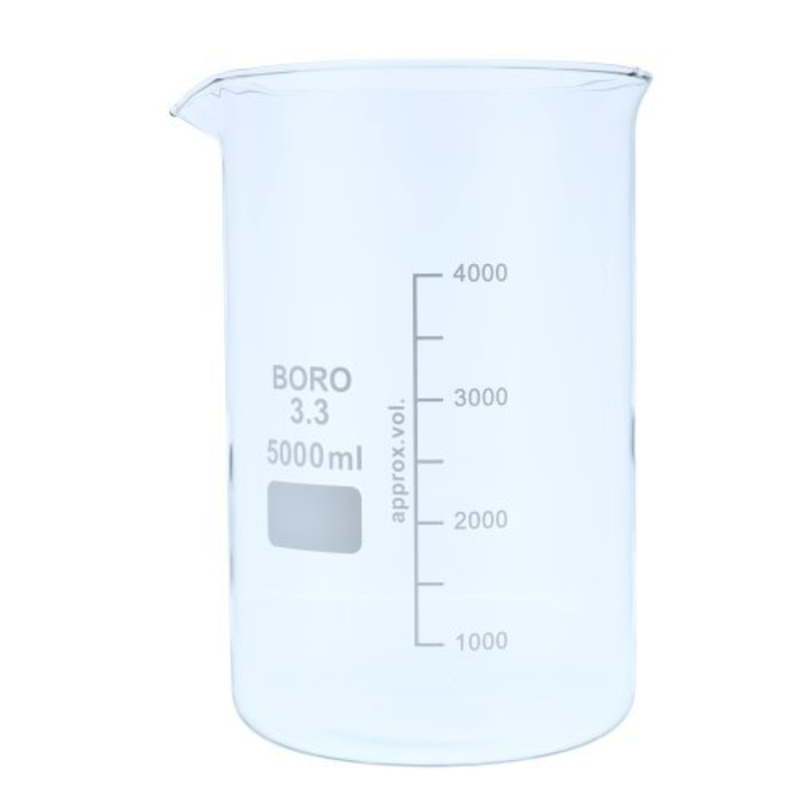 Low Form Beaker 5000ml Borosilicate Glass - IC-30240
