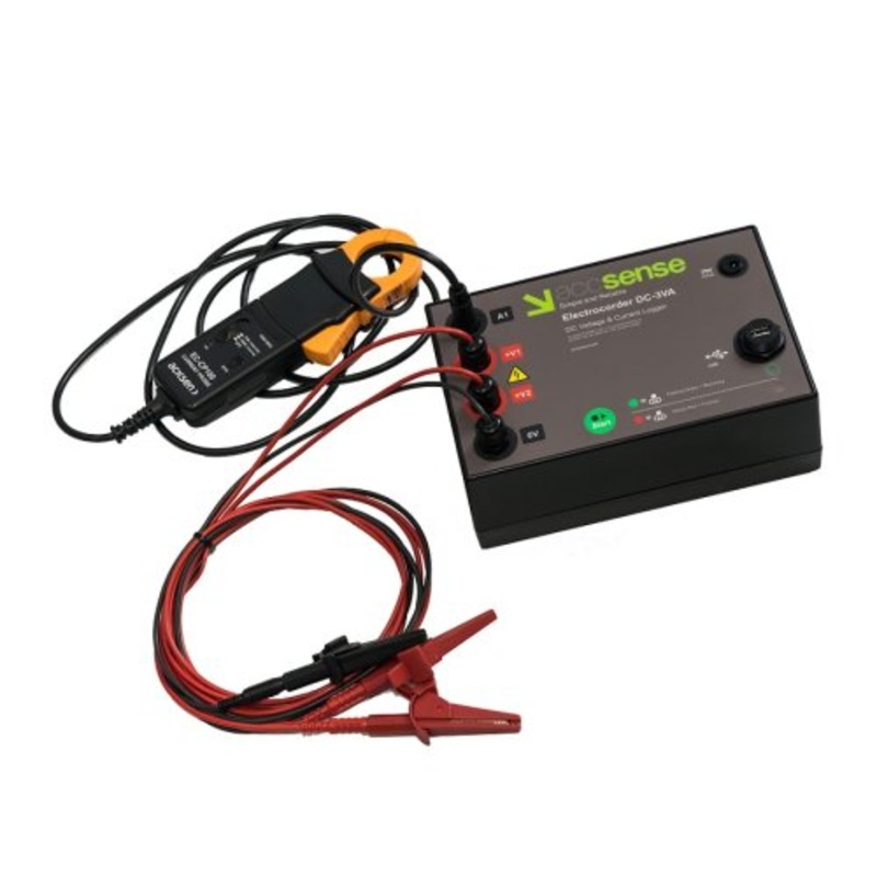 2-Channel DC Voltage, 1 Channel DC Current, 30/300A Data Logger Kit, IP65 - DC-3VA-TT