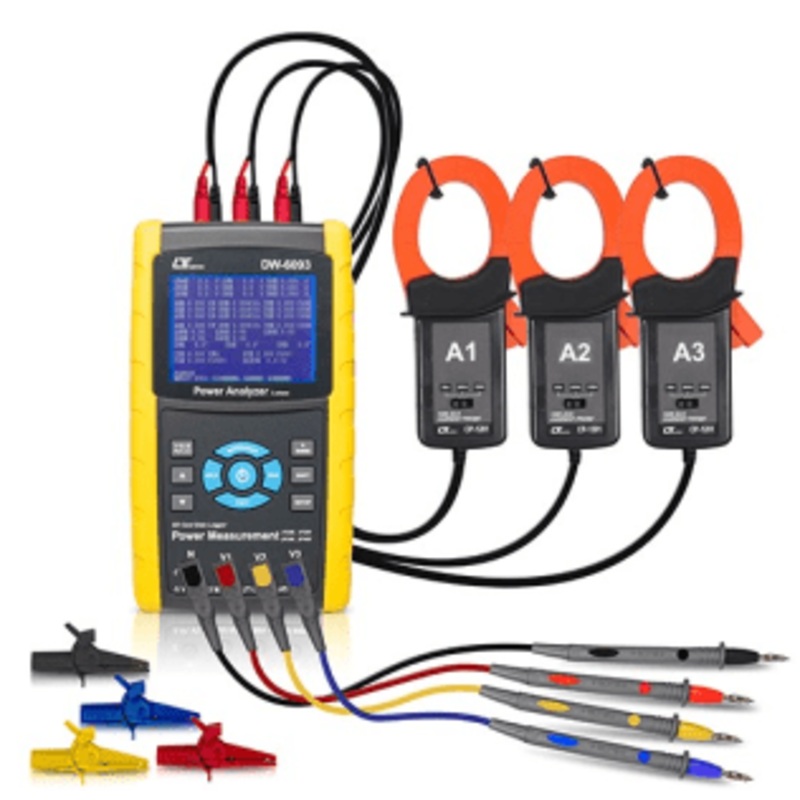 3 Phase Power Analyser/Logger Kit, 3 Clamps, 600V, 1200 Amp - ICDW6093