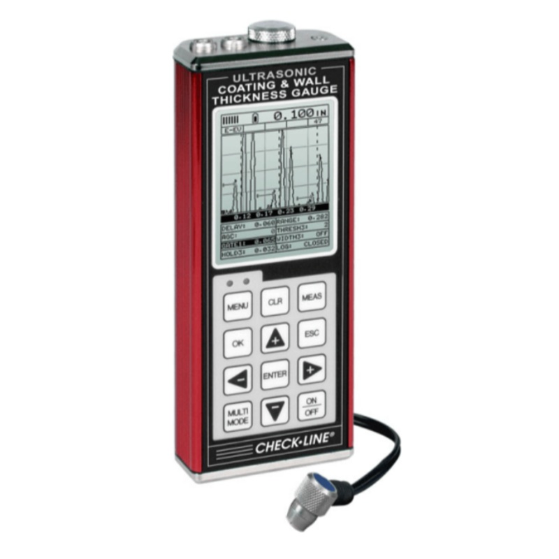 DataLogging Ultrasonic Coating & Wall Thickness Gauge (A-Scan Display)