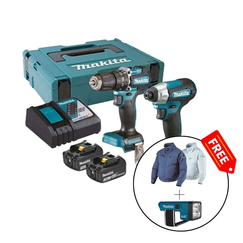 Makita 18V Cordless Combo Set (Dtd157+Dhp487) | Model : M-DLX2414JX3 (OBSOLETED)