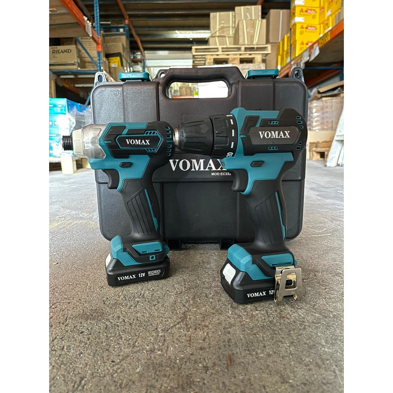 Vomax 12V Cordless Combo Kit Ec333 + ET111 Cordless Drill | Model : VOMAX-ECKIT01