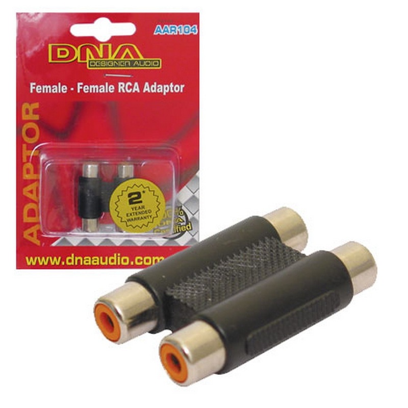 2 Rca Female To 2 Rca Female Adaptor