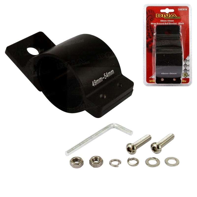 49 - 55mm Wrap Around Bull Bar Bracket Black