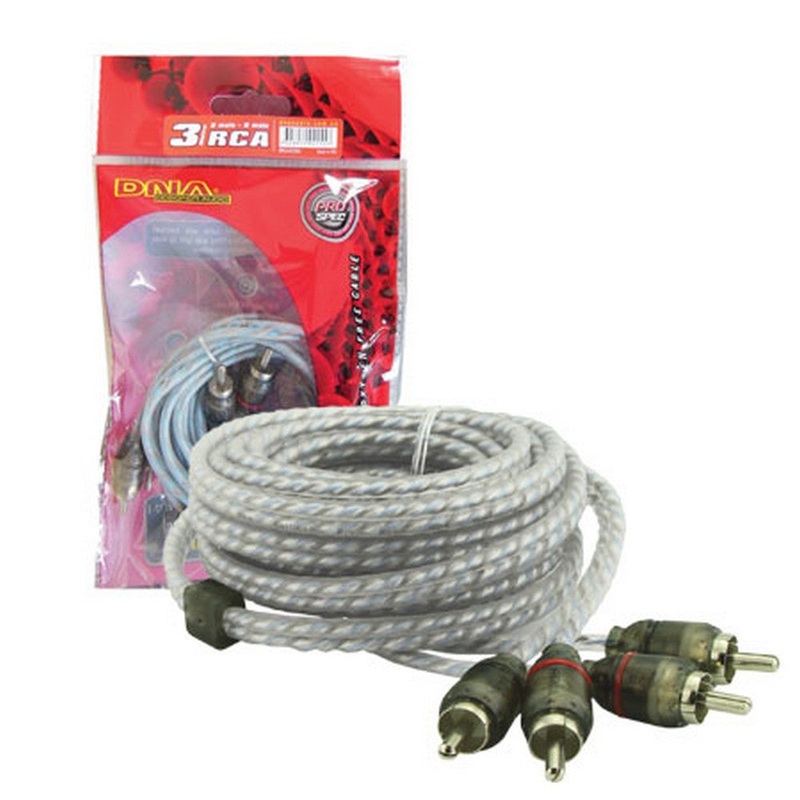 Dna Pro Spec Rca Cable 3.0mtr Blue 2 To 2 Rca