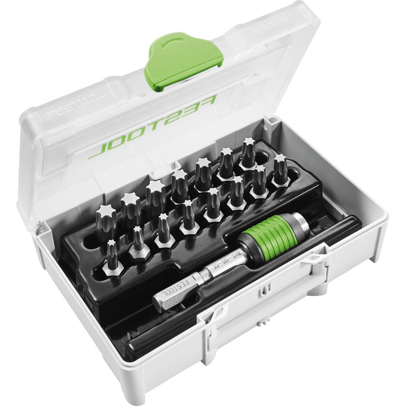 Festool SYS3 XXS CE-TX BHS Surtido de 60 puntas (205823) para taladros de batera y taladros de percusin Festool con soporte FastFix y portaherramientas WH-CE CENTROTEC