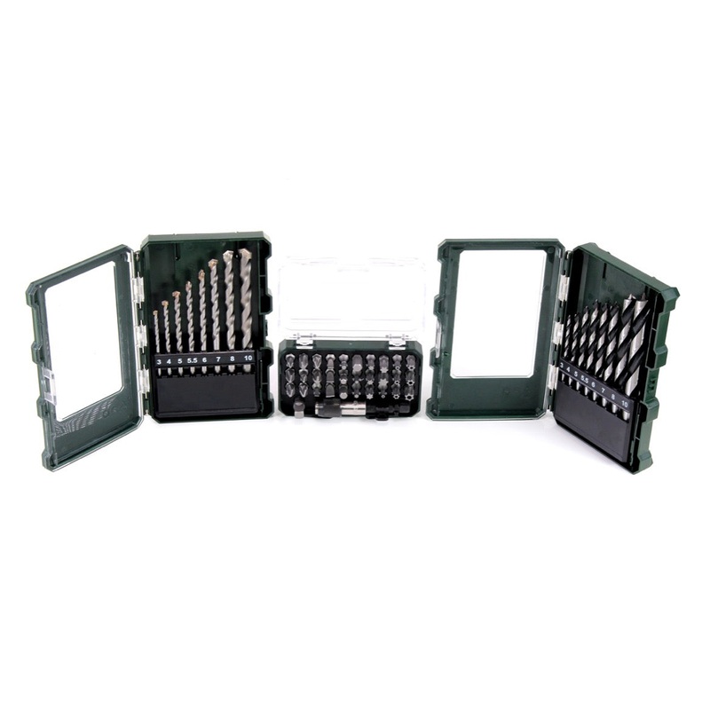 Juego de accesorios para brocas y brocas Metabo SP, 48 piezas - montaje (624636000)