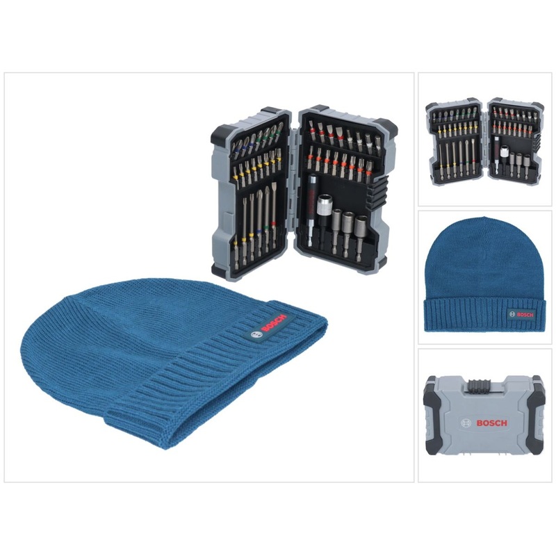 Juego de puntas de destornillador Bosch de 43 piezas extra duras de 1/4" + gorro/gorro Bosch gratis (0615997658)
