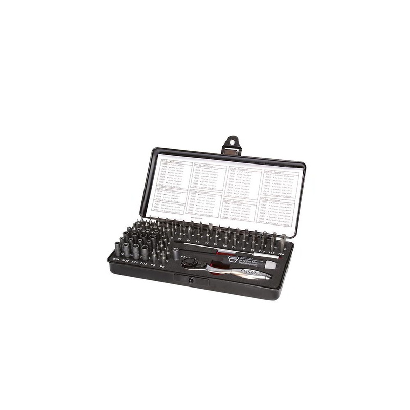 Juego de puntas para mecnica de precisin WIHA 7000SK65ESD 66 piezas con puntas C4 (8000378984)