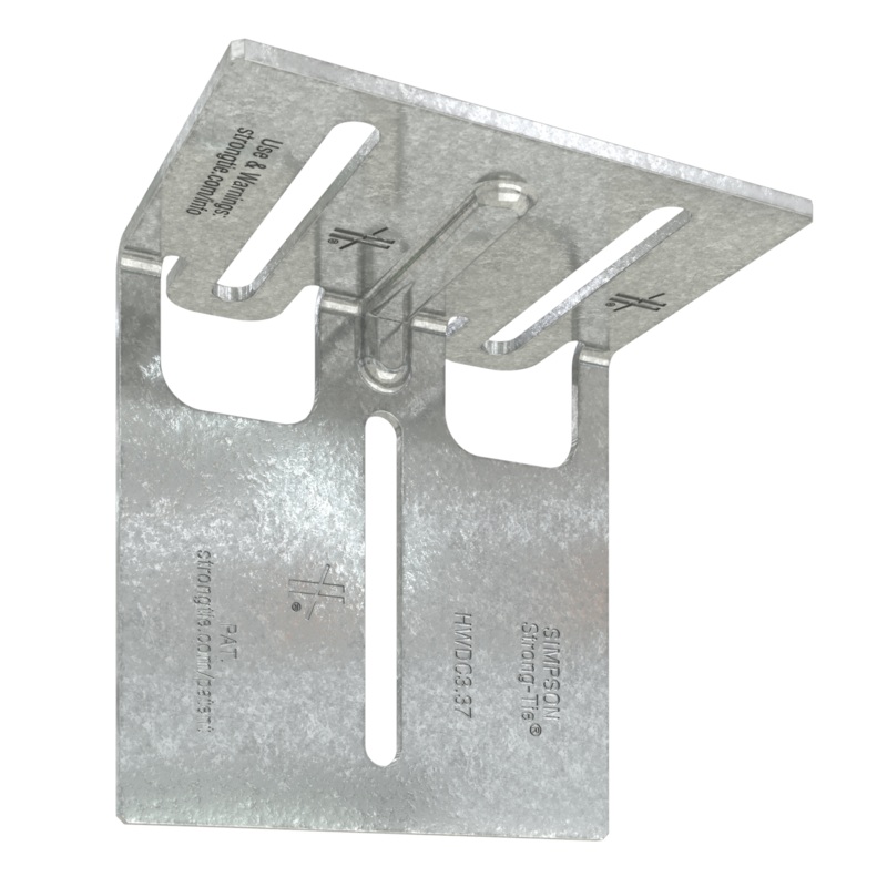 Simpson HWDC3.37-KT25 HWDC 3-3/8 in. Head-of-Wall Drift-Clip Connector (25-Qty)