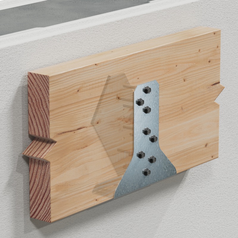 Simpson ICFVL-CW ICFVL Ledger Connector System to Connect Composite Wood Ledger to ICF (15-Qty)