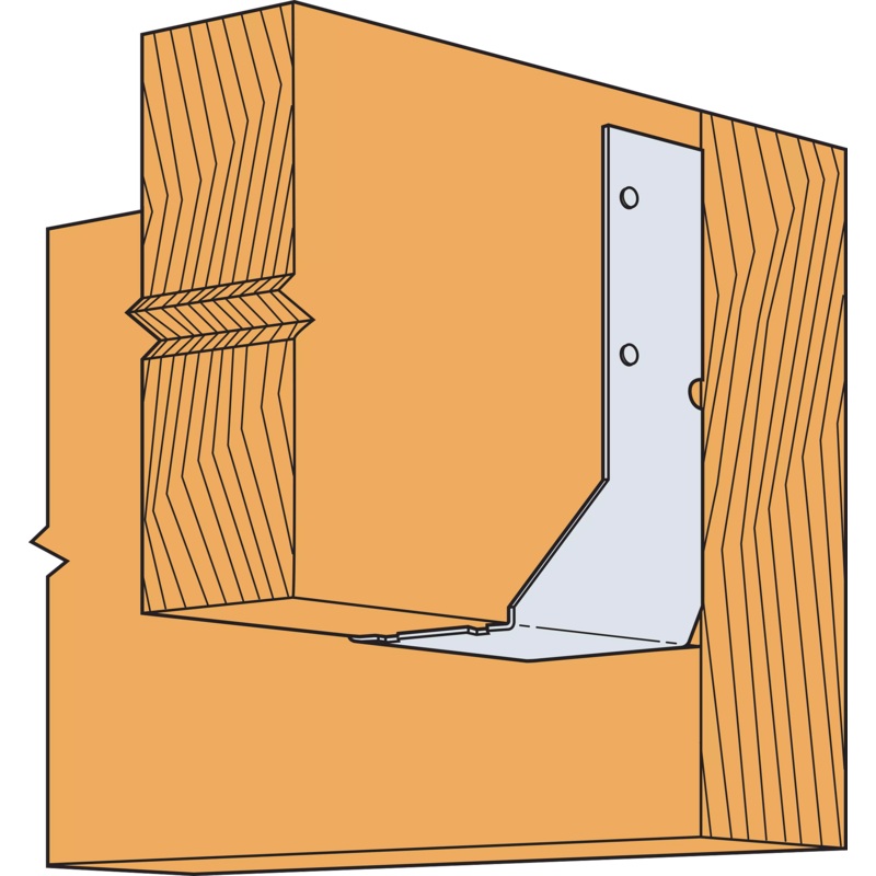Simpson LUC210SS LUC Stainless-Steel Face-Mount Concealed-Flange Joist Hanger for 2x10