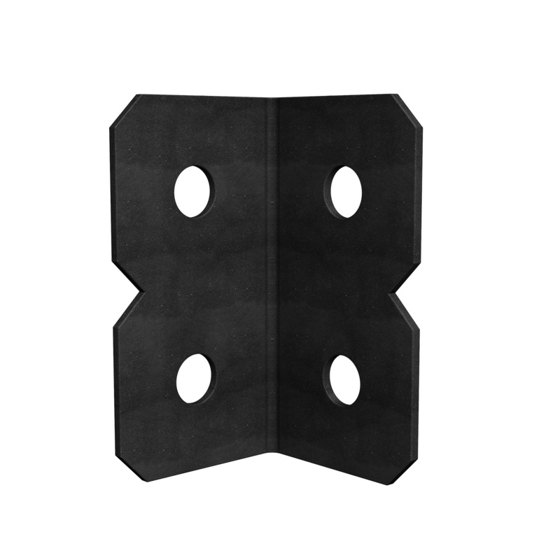 Simpson OHA36 OHA 3 in. x 6 in. Black Powder-Coated Ornamental Heavy Angle