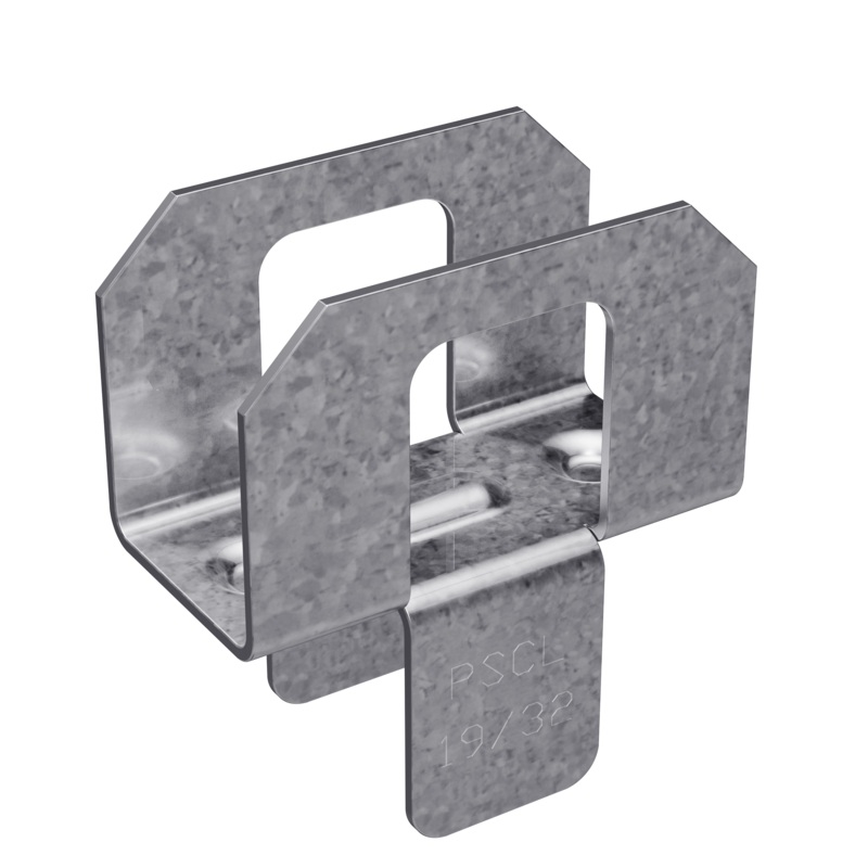 Simpson PSCL 19/32-R50 PSCL 20-Gauge Panel Sheathing Clip for 19/32-in. Plywood (50-Qty)
