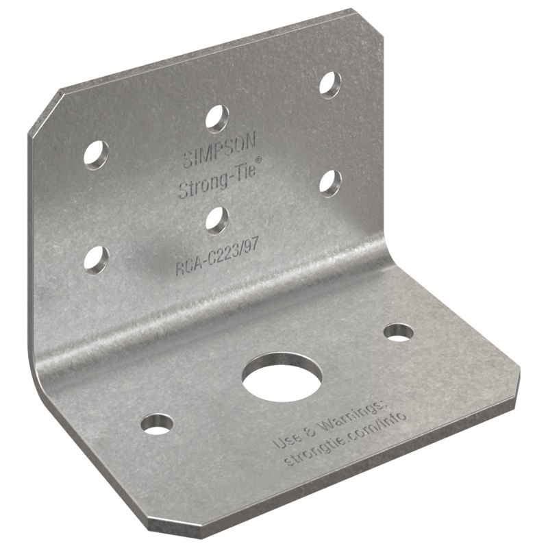 Simpson RCA-C223/97-R90 RCA-C 2 in. x 2 in. x 3 in. 12-Gauge Rigid Connector Angle for Concrete (90-Qty)