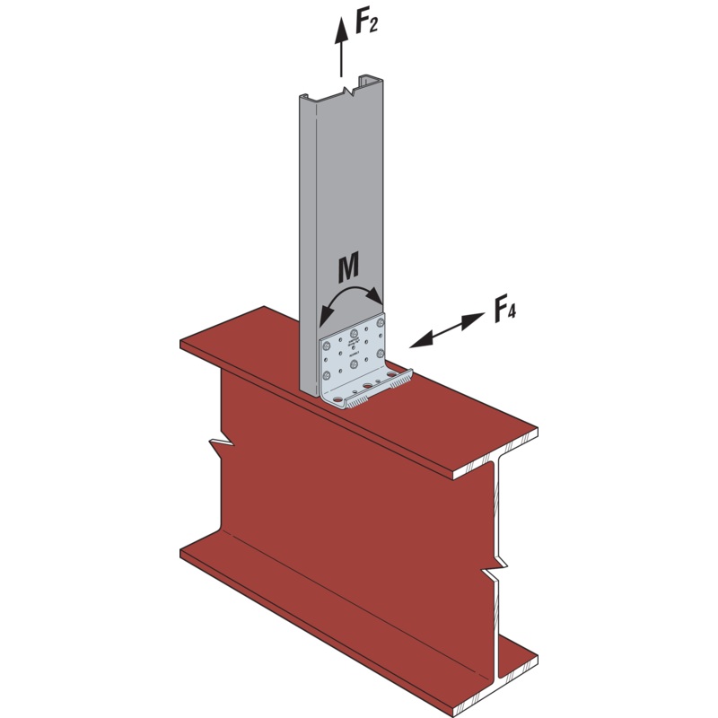 Simpson RCKW5.5-R10 RCKW 5.5-in. Kneewall Connector Clip (Qty-10)
