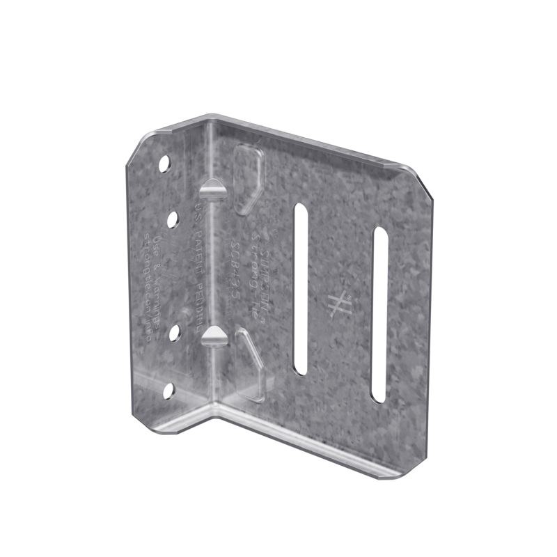 Simpson SCB43.5-KT SCB 3-1/2 in. 16-Gauge Slide-Clip Connector w/ Screws (25-Qty)