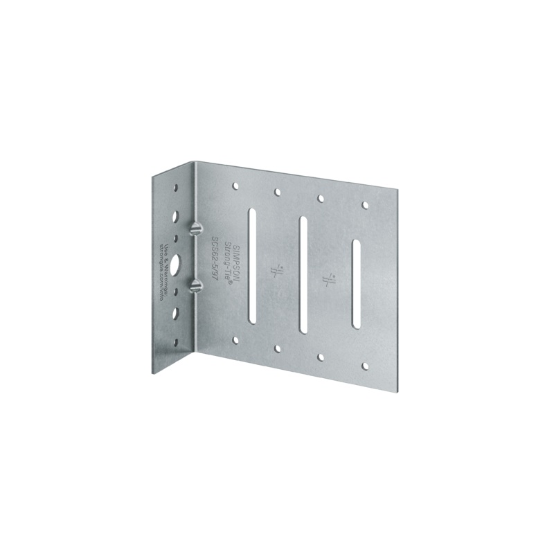 Simpson SCS32-5/97-KT25 SCS 2 in. x 3-1/2 in. x 5 in. 12-Gauge Seismic Bypass Framing Slide Clip w/ Screws (25-Qty)